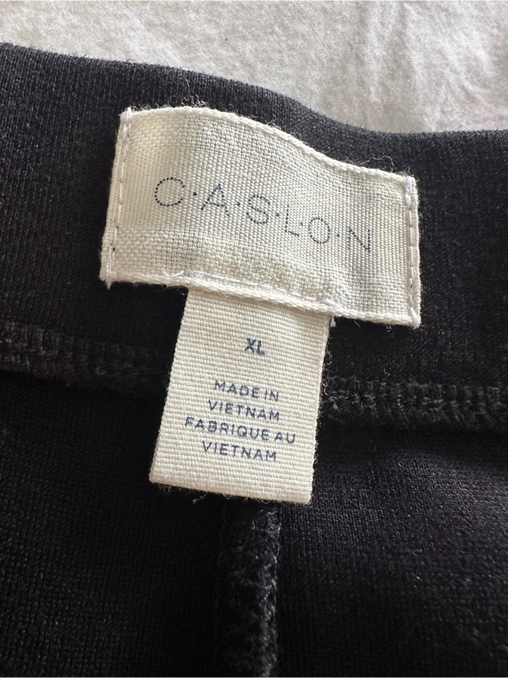 Caslon (Nordstrom) Black Wide-Leg Pants with Front Seams, size XL - Picture 4 of 9